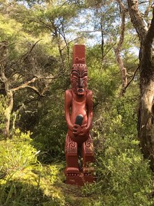 Sculpture s dotted about  ...Walk around Te Puia