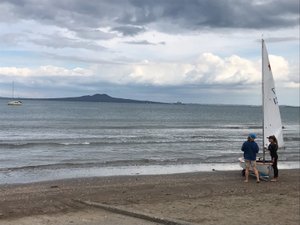 Rangitoto in the distance 