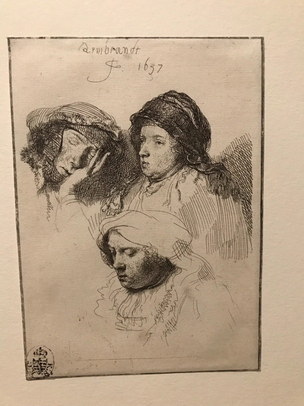 At the Rembrandt Exhibition   