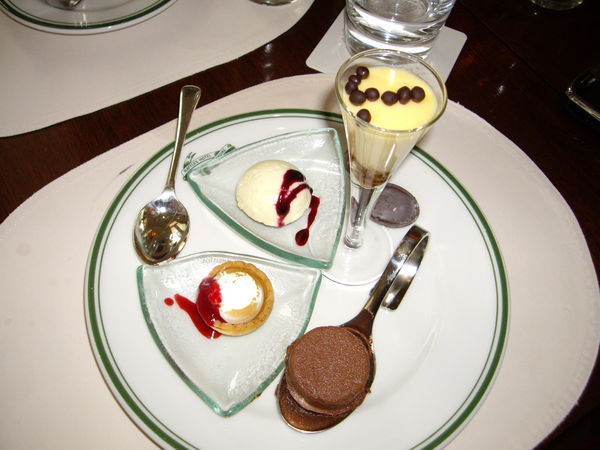 Desserts at Raffles