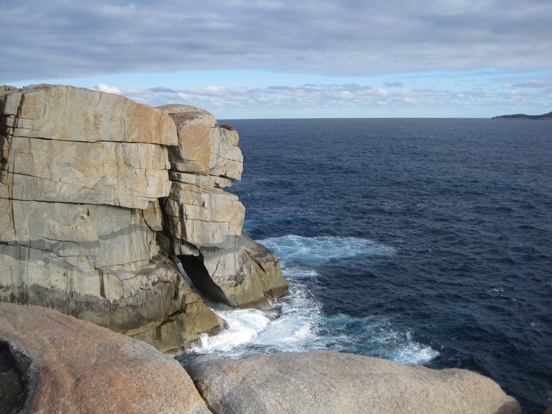 Granite rock coastline