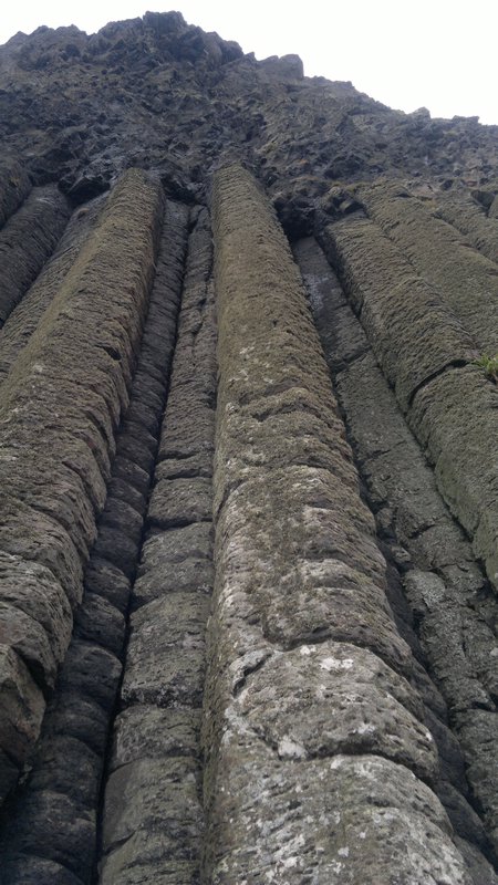 Columns of basalt.