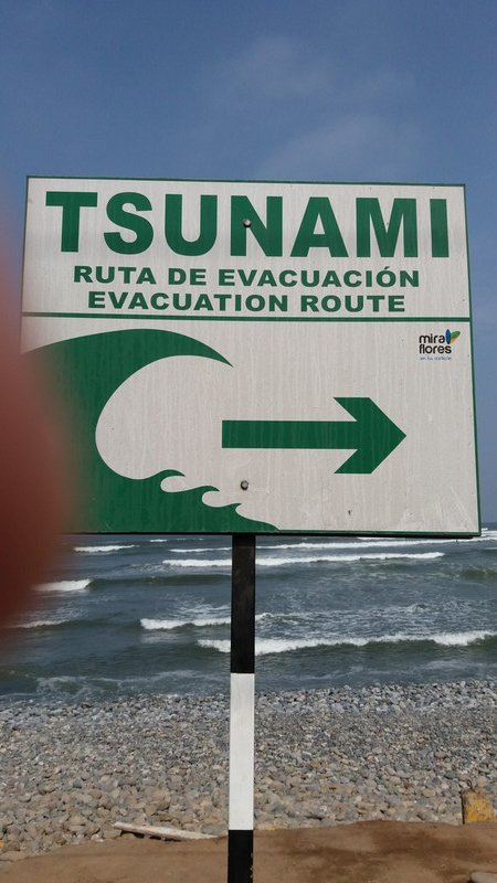 Sign at the coast