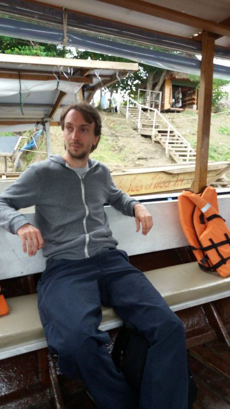 Martin on board river boat
