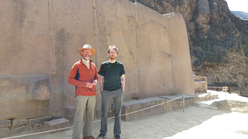John and Martin at the Temple of the Sun