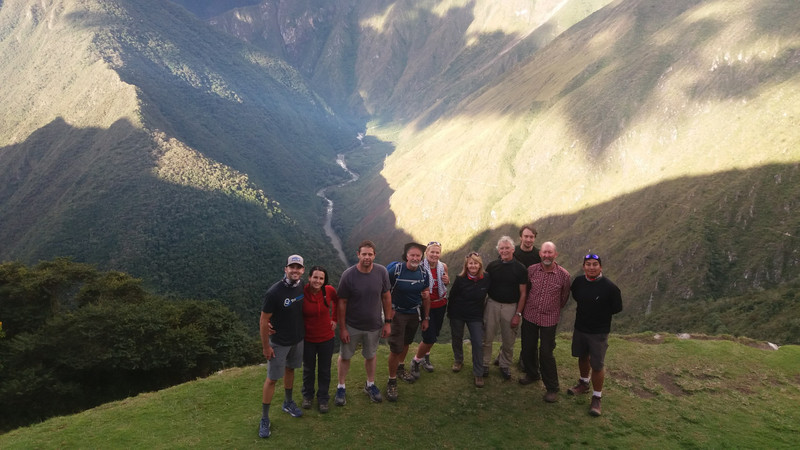 Group from the terraces of Intipata