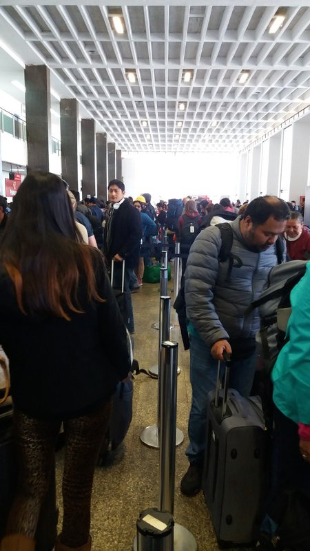 Cusco Airport was busy