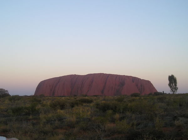 The rock at sunset