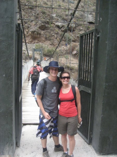The bridge to the start of the Inca Trail
