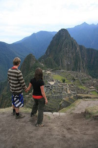 Looking over at Machu Picchu