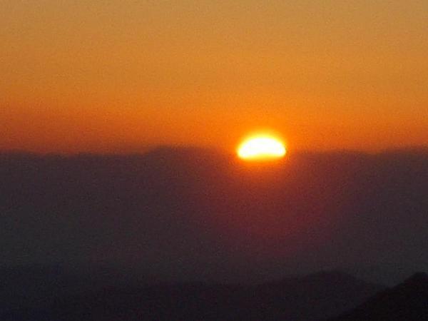 Sunrise from mount Sinai
