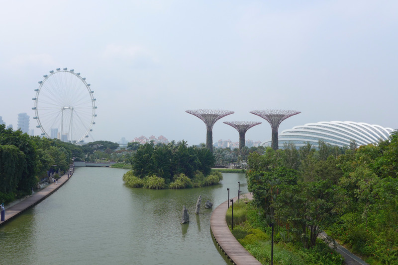 Gardens by the Bay view from afar