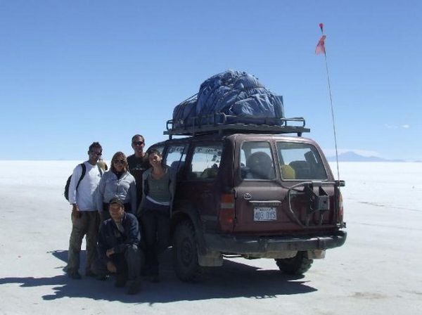 Me at the team at the salt flats