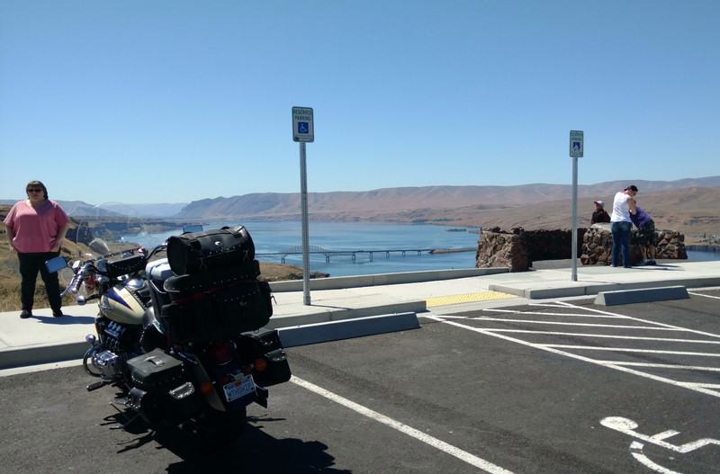 Parked at the Wild Horse Monument in Quincy, WA