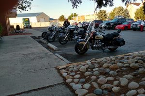 Bikes lining up to leave Billings.  Another great InZane!