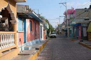 Isla Mujeres: Bunte kleine Haeuser ...