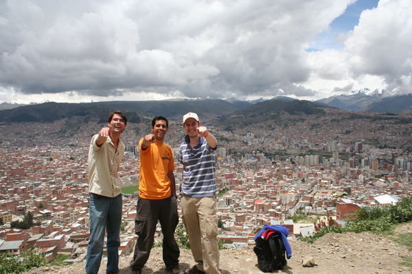 La Paz mit Edson und Alex