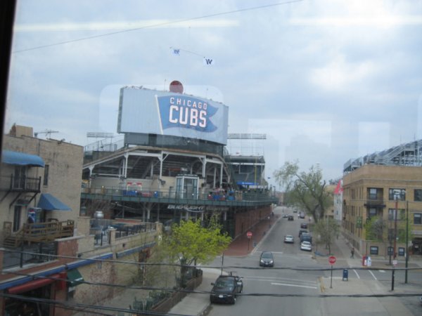 Wrigley Field from the Ell