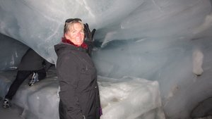 In ice cave