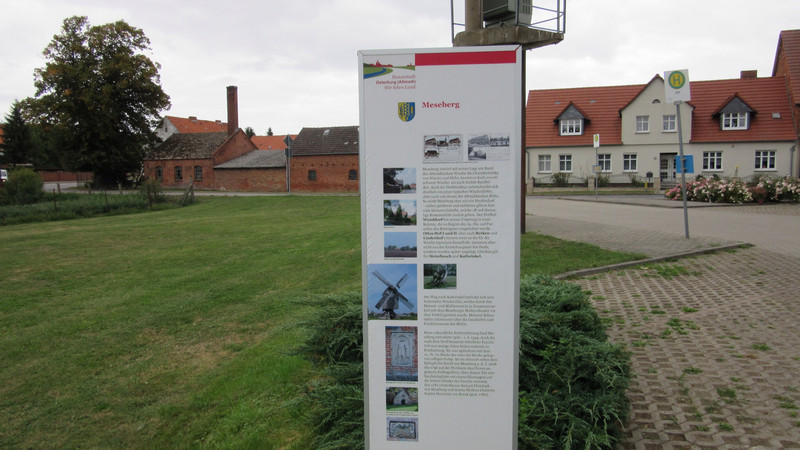 Information board showing windmill