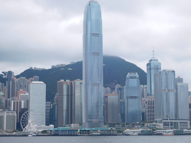 First views of Hong Kong sky line