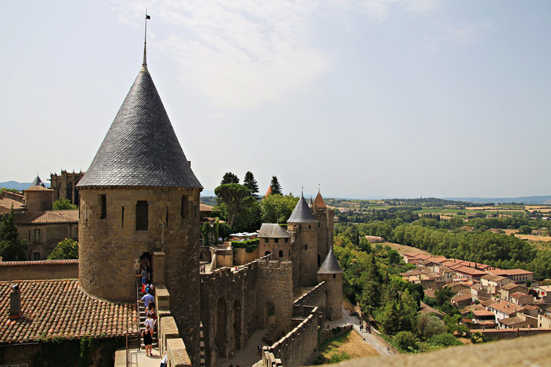 Ramparts of Carcassonne chateau