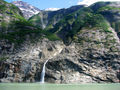 Waterfalls Cascaded Down the Rocky Cliffs