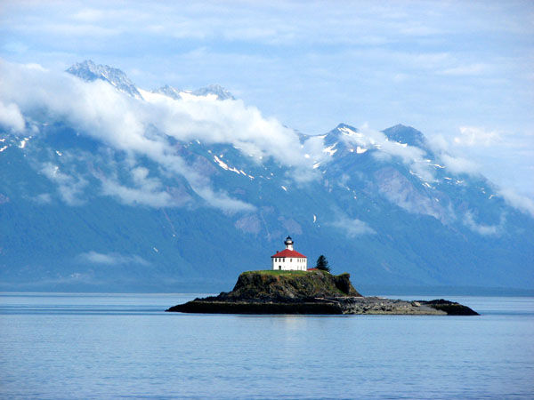 Lighthouse on Ferry Voyage to Haines