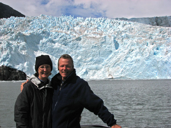 Deb and Frank at Holgate Glacier