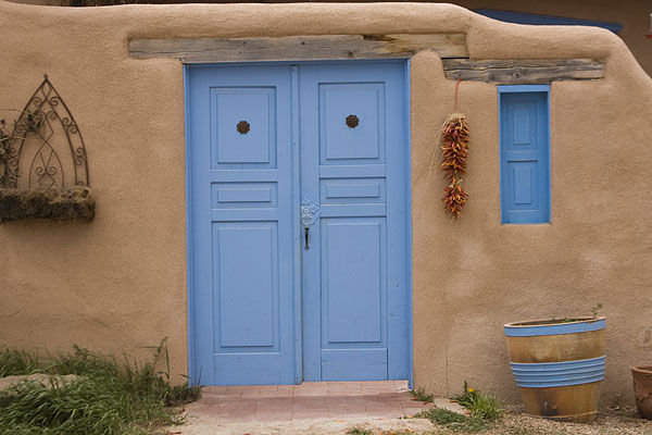 Welcoming Blue Door