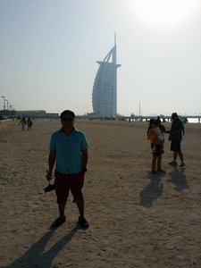 Burj Al Arab on the Background