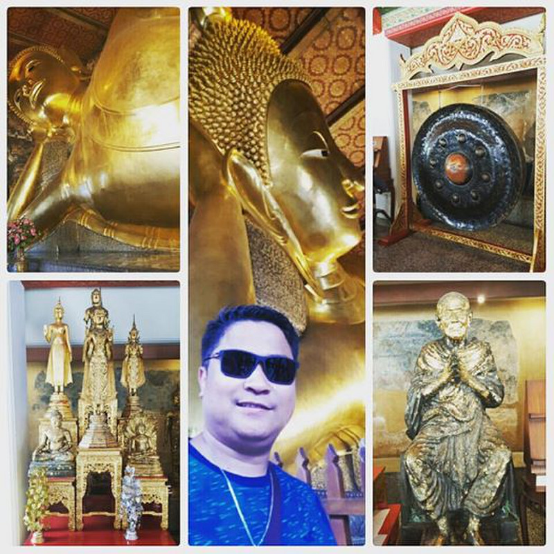 The Temple of Reclining Buddha in Bangkok