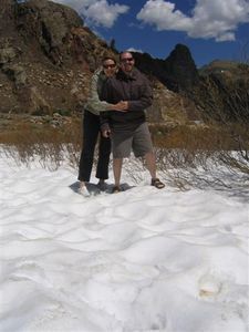 Dean & I in the snow