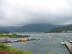 Vue sur le lac Kawaguchiko