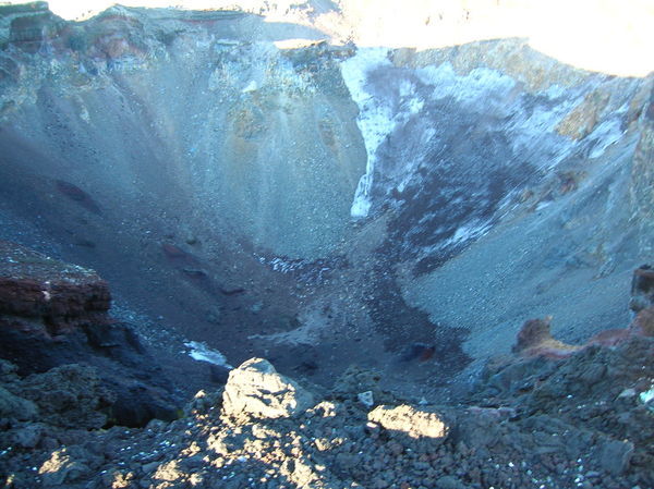 cratere du sommet