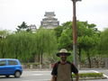 Phil devant le chateau d'Himeji