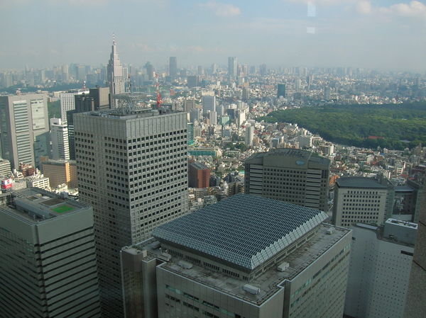 La vue à partir des tours de la mairie de Shinjuku