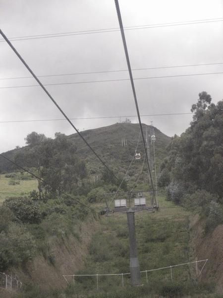 View from Cable Car over Quito