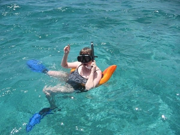 Taking the 1st snorkel plunge