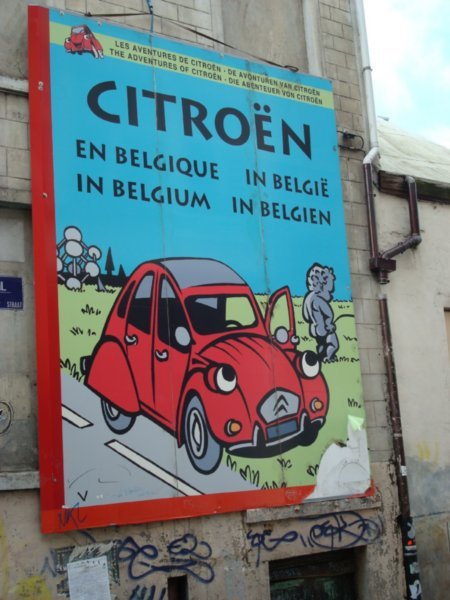 Citroen cartoon poster