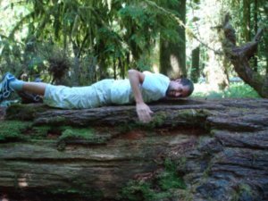 me being silly, i think i'm being superman here - Cathedral Grove 