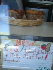 pbj + muffin = happy peter