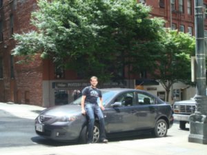 me and my zoom zoom zoom mazda 3 hire car