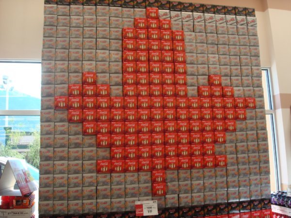 cool coke display