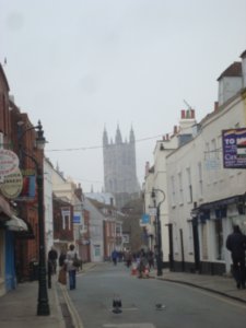 Canterbury - glimpse of the cathedral