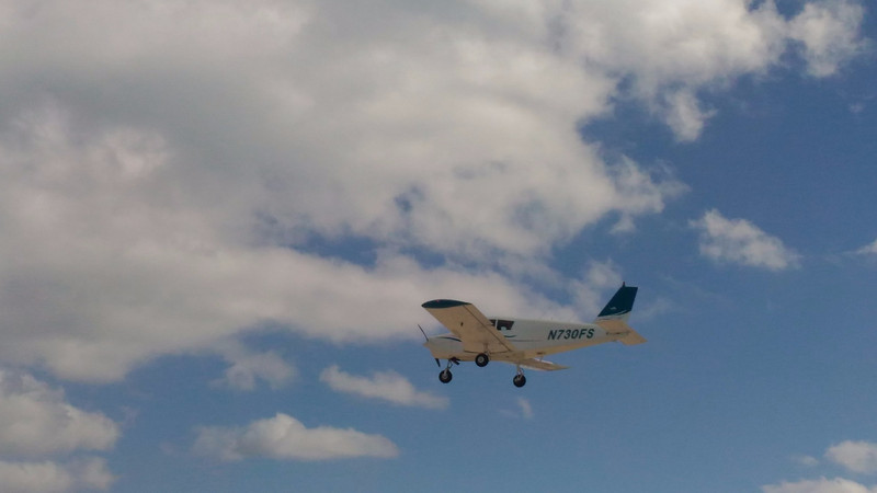 Plane Landing on Norman's Cay