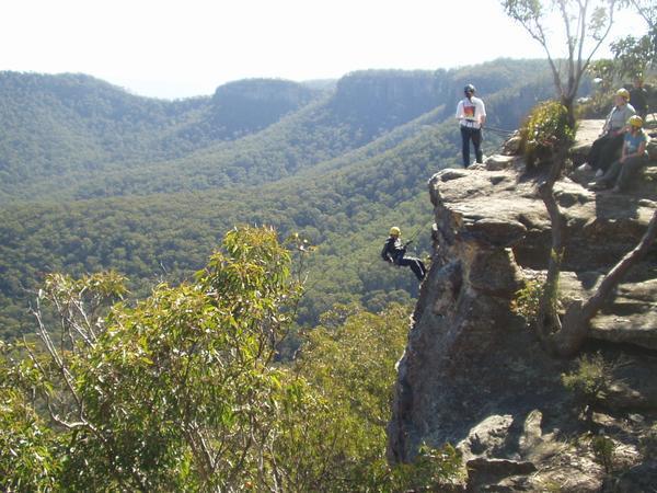 An Abseil in the Blue Mountains