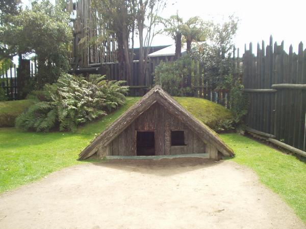 A Maori family Hut