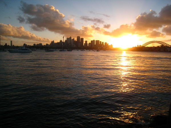 Sunset over the Harbour Bridge