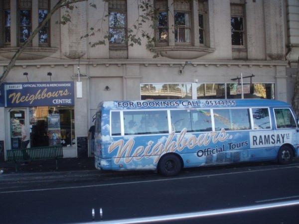 Neighbours bus and shop